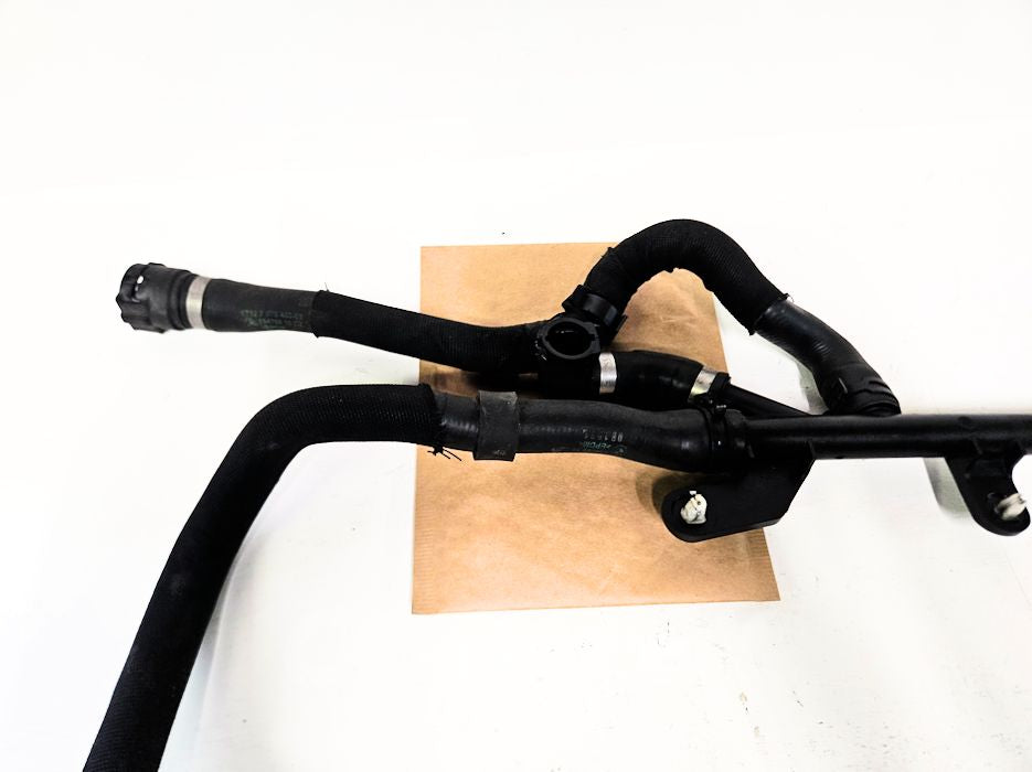 11-18 Bmw 550i F10 Coolant Hoses w/Return Line 17-12-7-575-453, 17-12-7-592-646 Oem Used