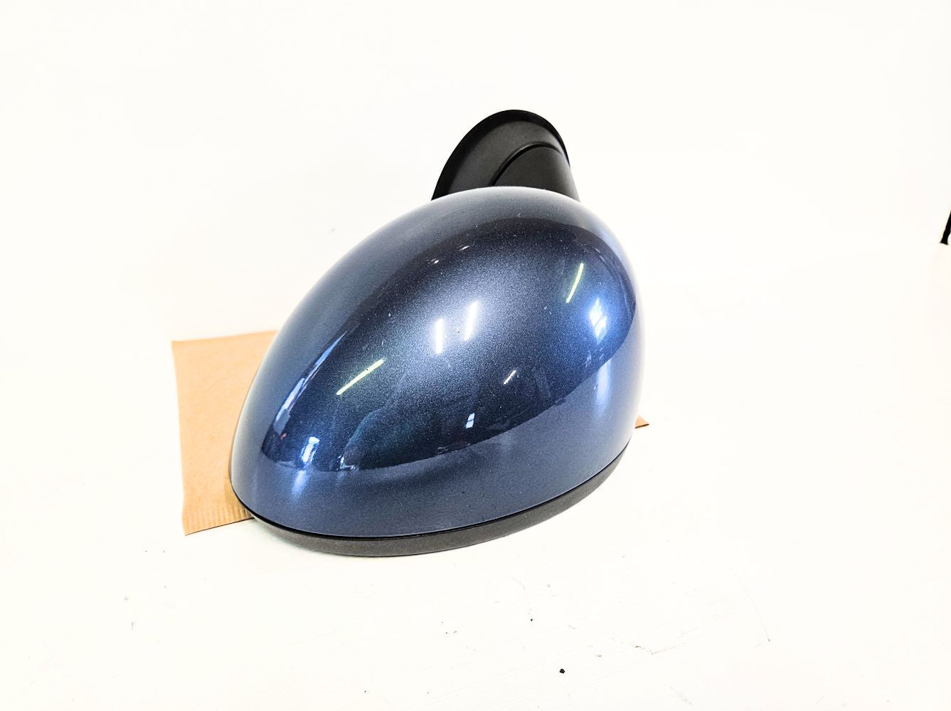 07-14 Mini Cooper Clubman Front Left Driver Outside Mirror Blue 51-16-2-755-635 Oem Used