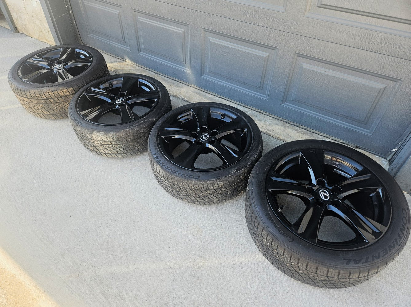 Lexus Is250 Wheels and Tires 5x114.3 (set of 4, painted black)