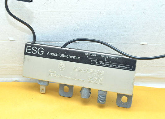 88-95 BMW E32 E34 5 7 Series Radio Antenna Amplifier 65248351246 Oem