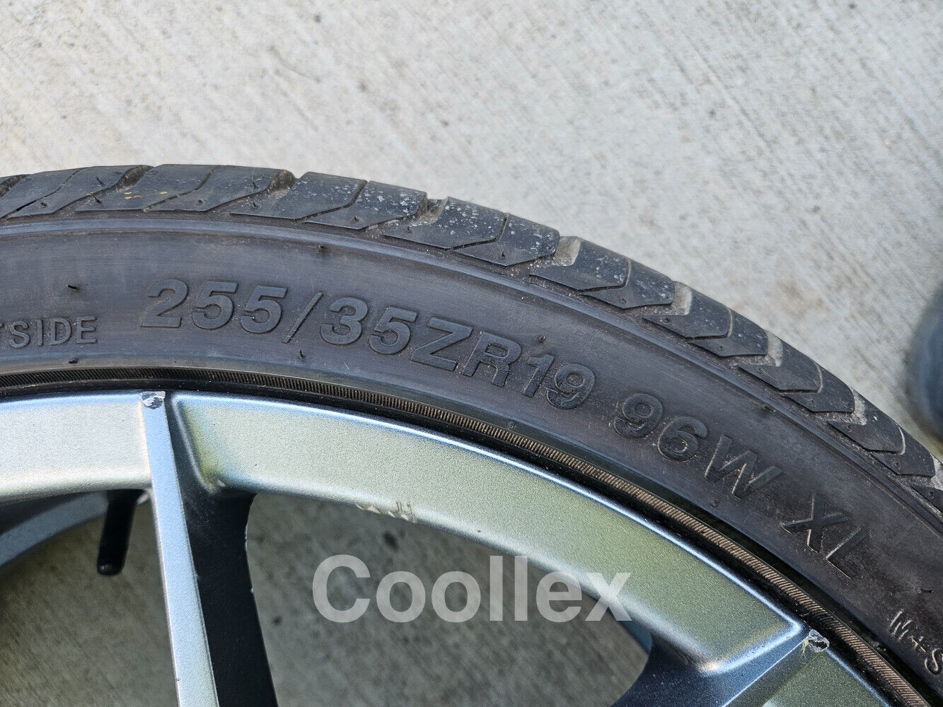 Verde x1 Wheel/Tire - V99 Axis Matte Graphite Wheel 19x8.5 255/35/19 (Is250)