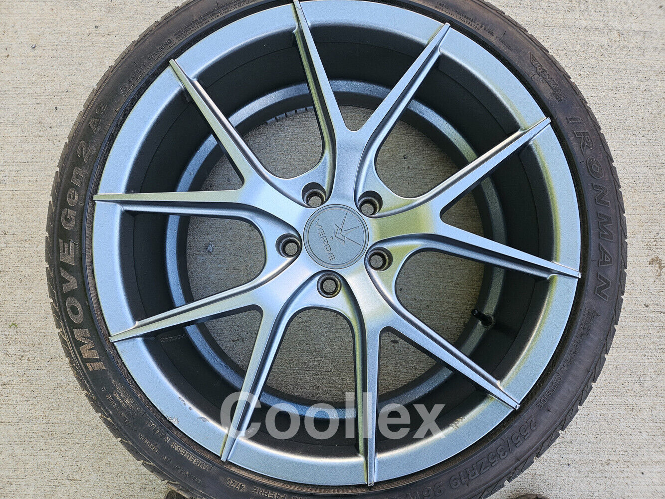 Verde x1 Wheel/Tire - V99 Axis Matte Graphite Wheel 19x8.5 255/35/19 (Is250)